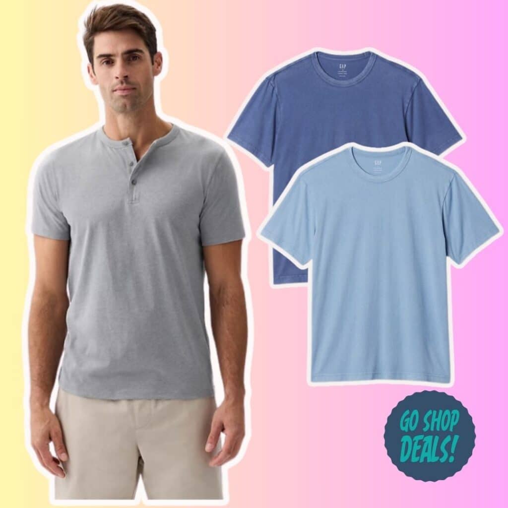 GAP Factory Men's Tops Just $4.80 Shipped! | Reg. $30 1 GAP Factory Men's Tops