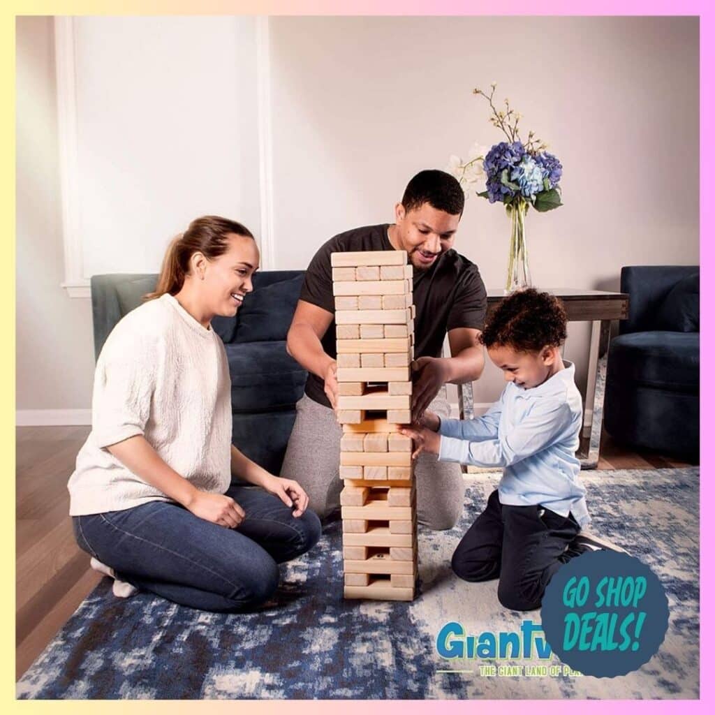 56-Pc Jumbo Tumbling Tower Set Just $35.99 Shipped! 1 Jumbo Tumbling Tower