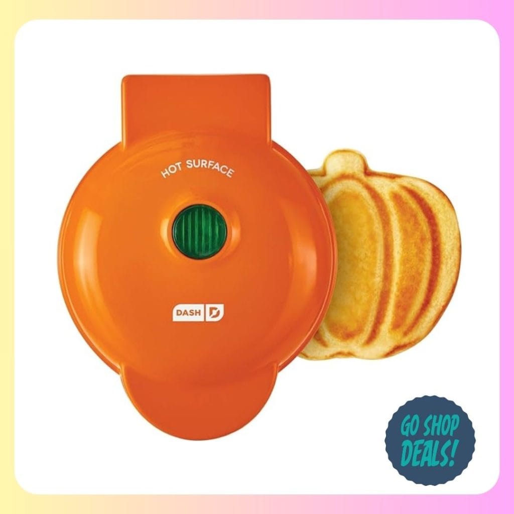 DASH Pumpkin Mini Waffle Maker