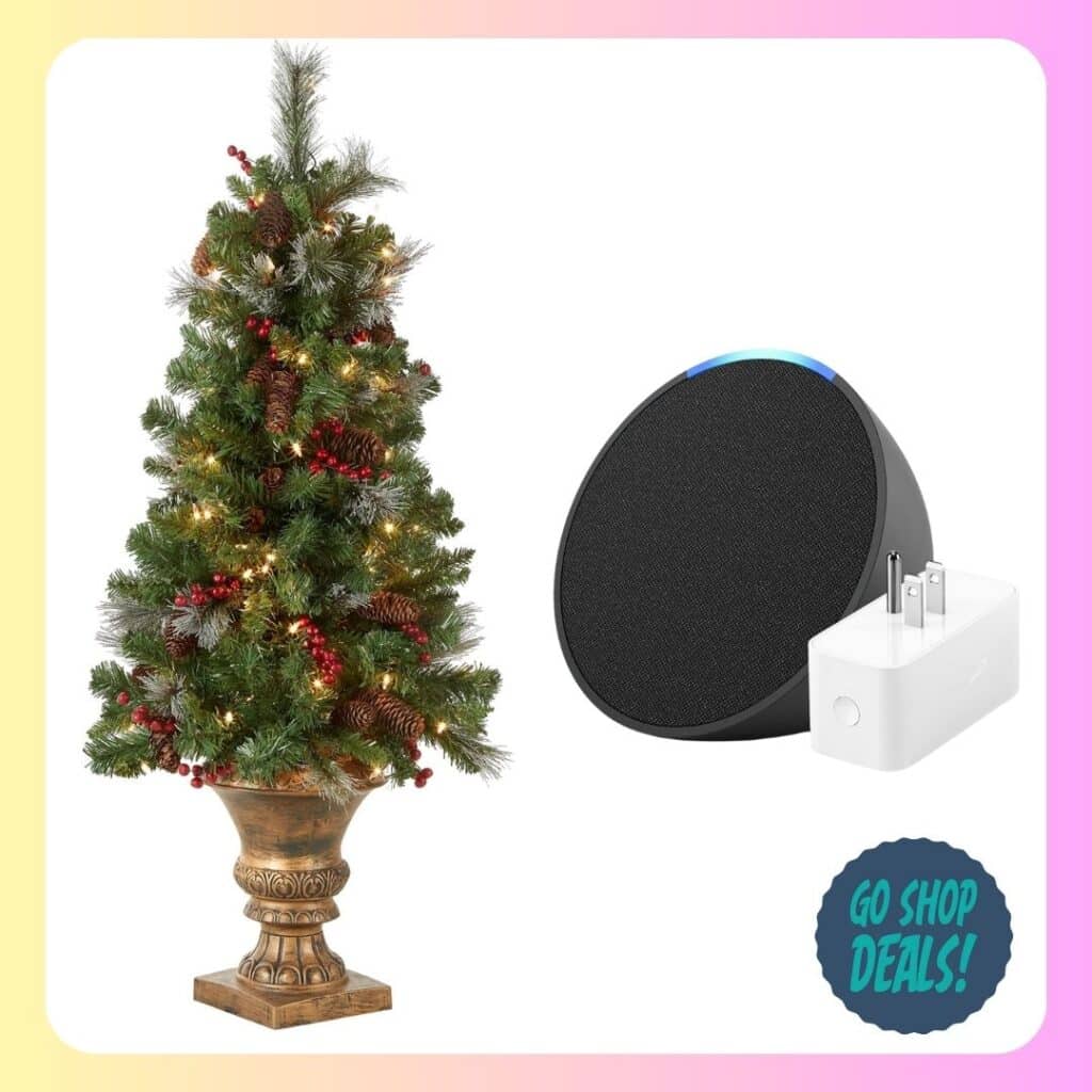 Christmas Tree with Echo Pop and Amazon Smart Plug
