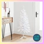 4' Pre-Lit White Tinsel Christmas Tree
