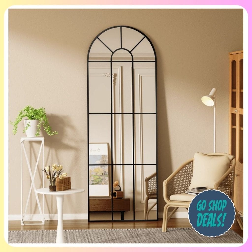 Walmart BEAUTYPEAK Windowpane Wall Mirror
