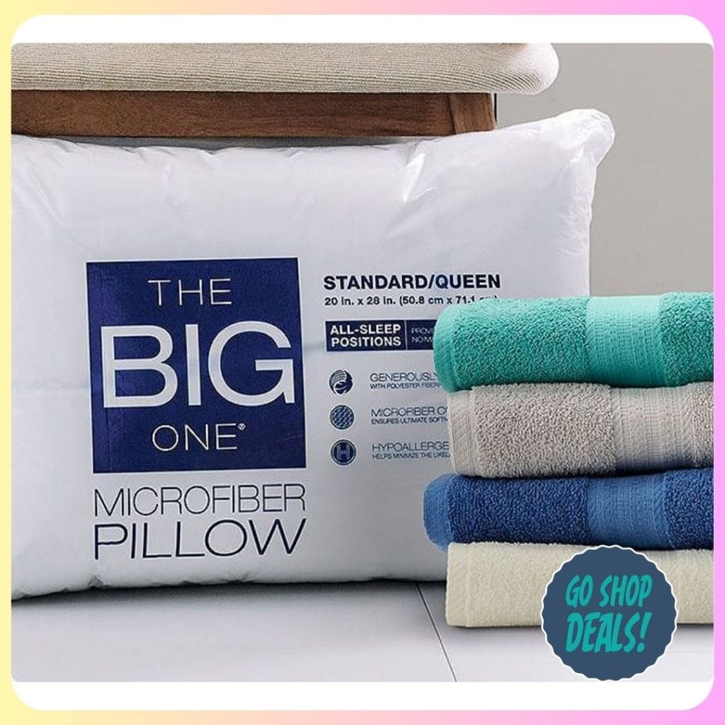 Kohl's Big One Pillows and Towels