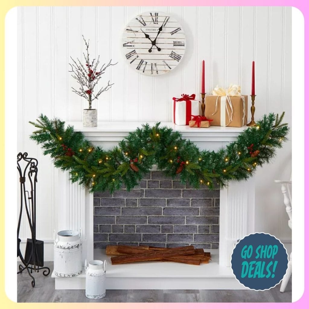 Macy's Christmas Garland with Lights