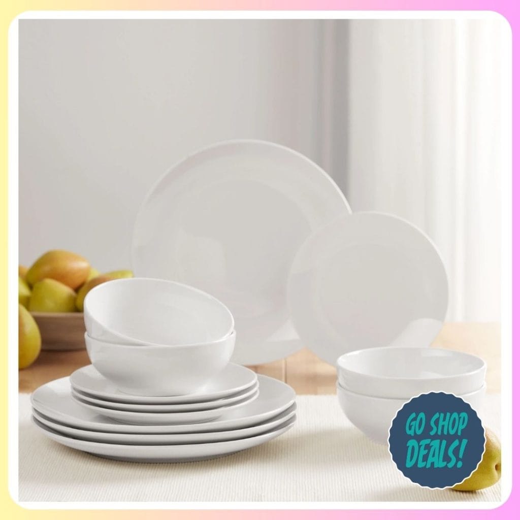 Walmart 12-Pc Mainstays Dinnerware Set