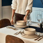 12-Pc Thyme and Table Stoneware Dinnerware Set