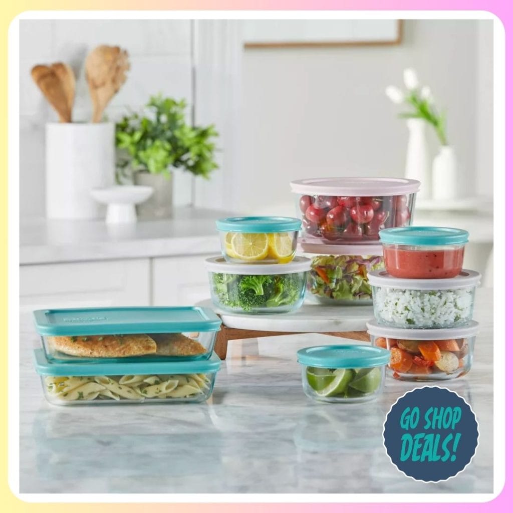 20-Pc Pyrex Glass Food Storage Set just $19.99 at Target | Reg. $50! 1 Target Pyrex 20-Pc Glass Storage Set