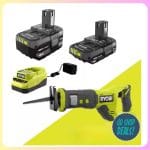 Home Depot RYOBI Battery and Saw Kit