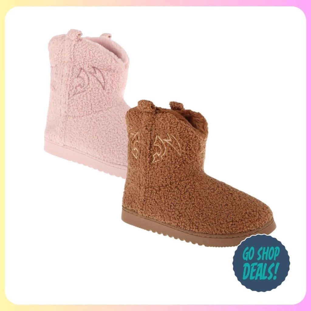 $6.99 Women's Cowboy Slippers at Walmart (Reg. $40!) | 5 Colors 1 Walmart Cowboy Slipper Booties