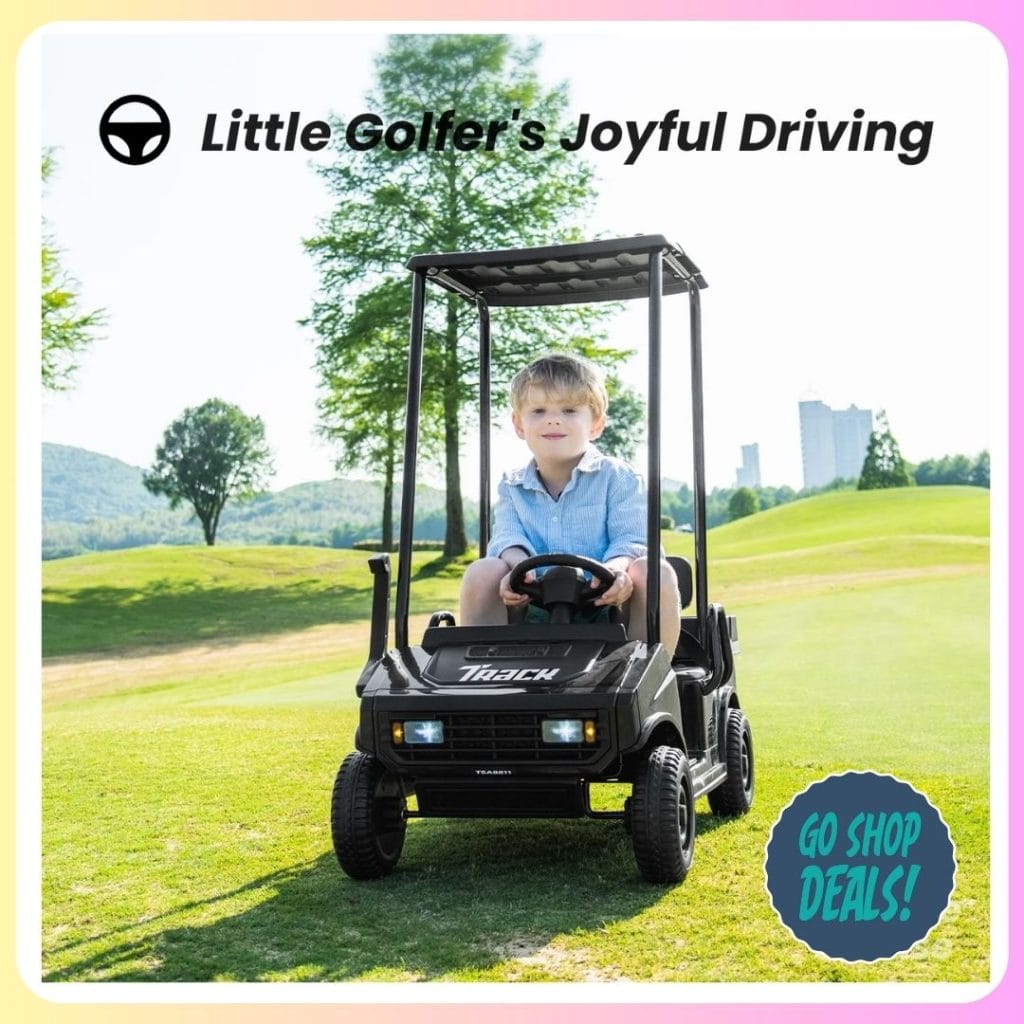 $99.99 Kids' Electric Golf Cart at Walmart! | Reg. $480 1 Walmart Kids' Electric Golf Cart