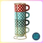 Pioneer Woman Stacking Mug Set