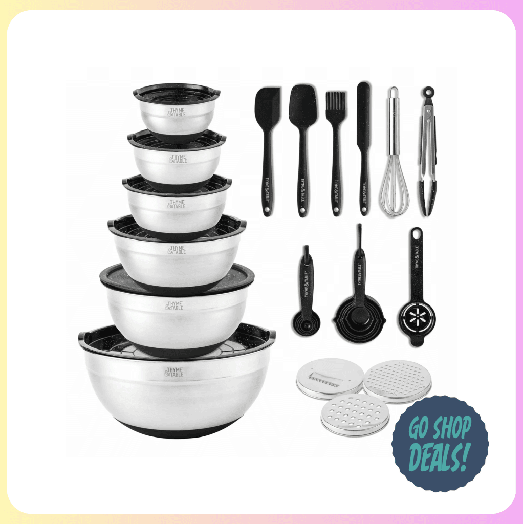 32-Pc Thyme and Table Mixing Bowl Set