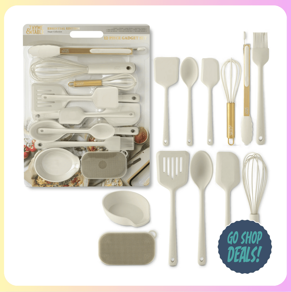 12-Pc Thyme & Table Cooking Utensil Sets Just $15! | Reg. $58 1 12-Pc Thyme and Table Cooking Utensil Sets