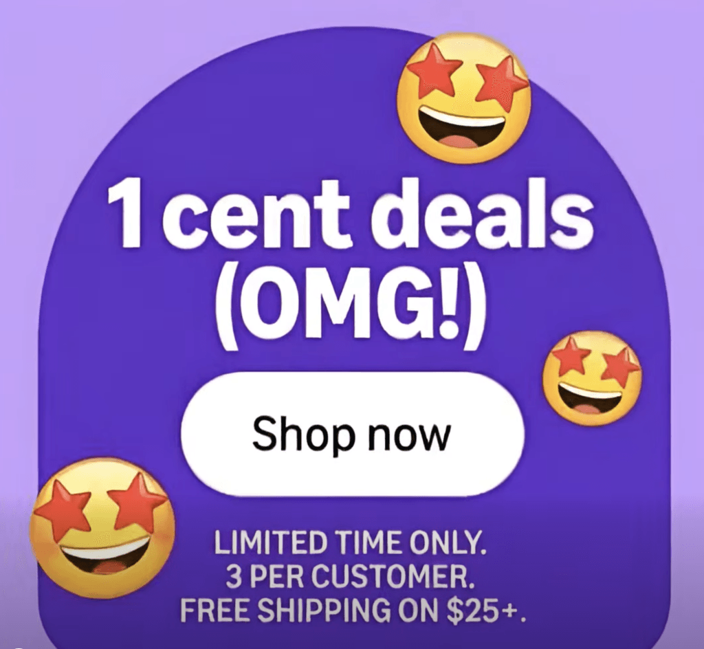 1 cent Amazon Haul deals