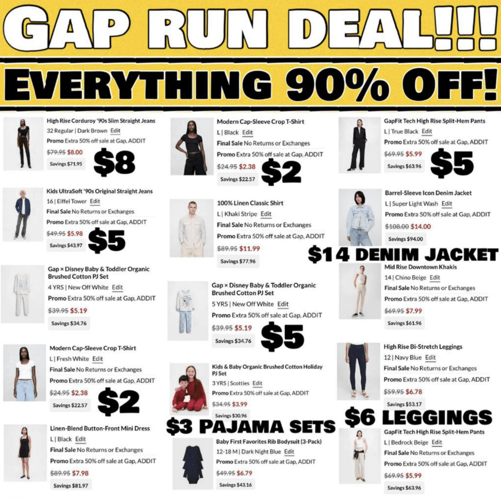 GAP Clearance