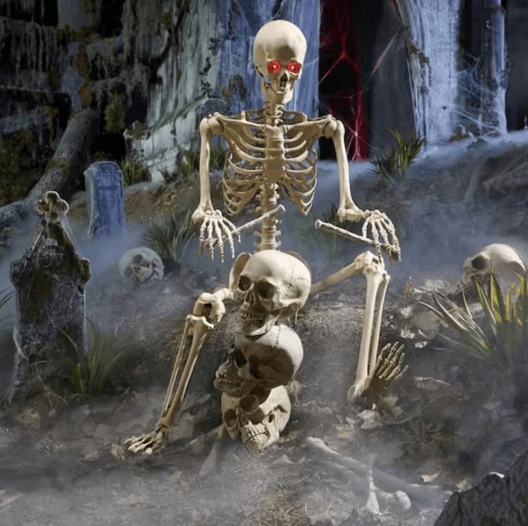 Home Depot Halloween skeletons