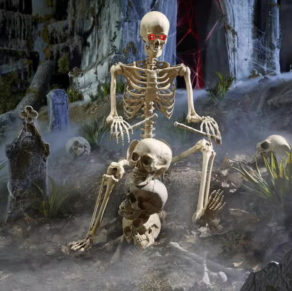 Home Depot Halloween skeletons